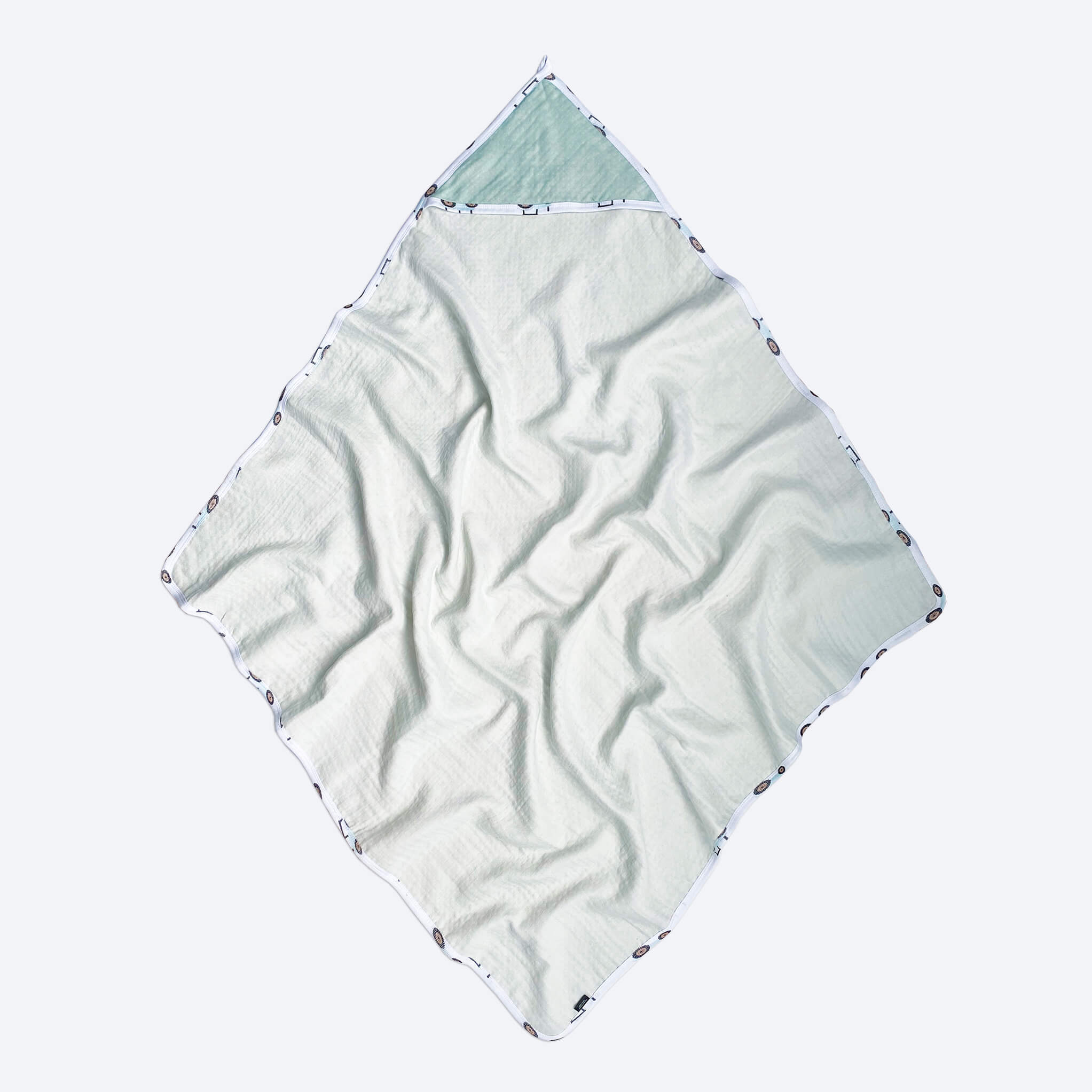 Комплект: Муслиновое полотенце с уголком и салфетка Mjölk Тиффани