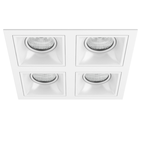 Комплект из светильников и рамки Domino Lightstar D54606060606