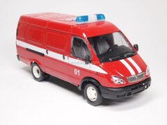 GAZ-2705 Gazelle van Fire brigade Agat Mossar Tantal 1:43