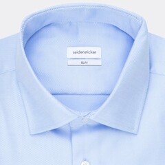 Сорочка Seidensticker Slim Fit 01.653690-12 из твила голубая