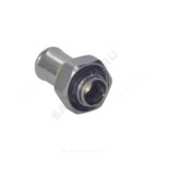 Муфта МП латунь никель пресс Дн 16х2,0х18 с накидной гайкой RM179 Giacomini RM179X033