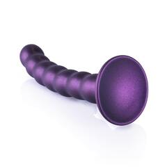 Фиолетовый фаллоимитатор Beaded G-Spot - 17 см. - 
