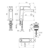 Lemark LM7206BG Смеситель для раковины, монолитный, высота излива 10 см, длина 12 см, с донным клапаном клик-клак, латунь/брашированное светлое золото