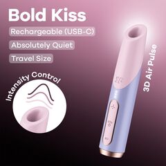 Вакуумный стимулятор клитора Bold Kiss - 