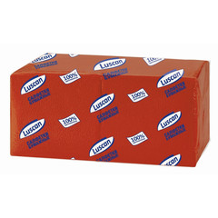 Салфетки бумажные Luscan Profi Pack 1-слойные 24х24 красные 400 штук в упаковке