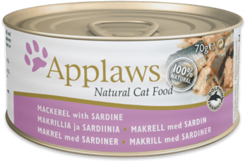 купить эпплоуз Applaws Cat Mackerel & Sardine консервы для взрослых кошек, скумбрия с сардинками