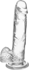 Прозрачный реалистичный фаллоимитатор Mr. Bold L - 18,5 см. - 