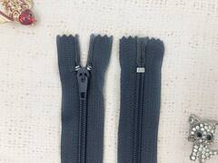 Молния брючная полуавтомат, L 20 см, Т4, тёмно-серый