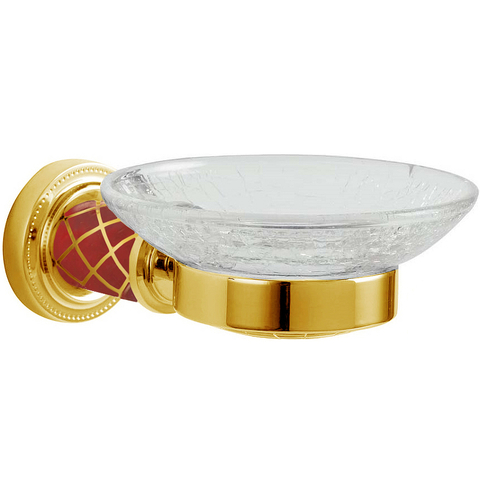 Boheme 10903-R-G Мыльница MURANO GOLD (рубиновое)_Комплект