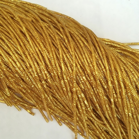 Канитель трунцал, цвет золото, 1,5 мм, 5 грамм