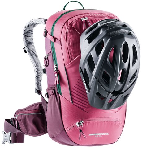 Картинка рюкзак велосипедный Deuter Trans Alpine 28 SL ruby-blackberry - 4