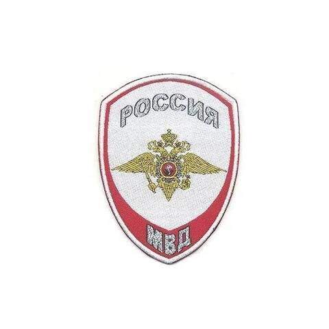 Шеврон Полиция Внутренней службы жаккардовый (белый)
