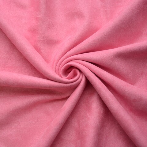 Искусственная замша, двухсторонняя, Soft, цвет: розовый детский, 50х140 см
