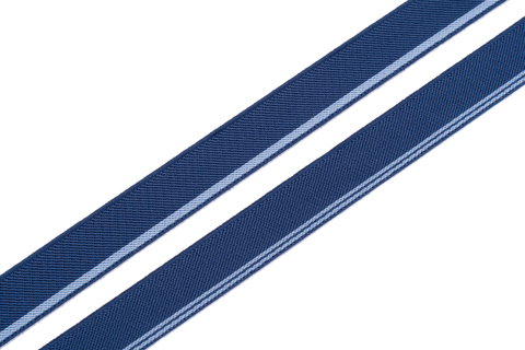 Резинка широкая, синяя/голубая 22 мм, Германия