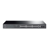Коммутатор TP-LINK TL-SG1428PE 28-портовый Easy Smart коммутатор c 24 портами PoE+, 26 RJ45 портов 10/100/1000 Мбит/с «и 2 независимых SFP-слота, поддержка 802.3af/at, PoE-бюджет 250Вт, режим приоритезации портов, функция PoE Auto-Recovery, монтируем