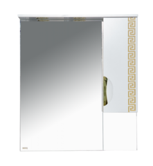Зеркало-шкаф MISTY Престиж - 80 (правое) золотая патина