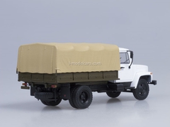 GAZ-3309 engine D-245.7 Diesel Turbo with awning white-beige AutoHistory 1:43