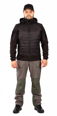 Куртка Бастион (софт-шелл, черный) 7.62 Novatex