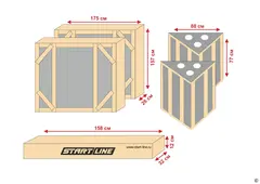 Стол теннисный Start Line City Power Всепогодный