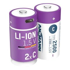 Аккумулятор Baby С/Li-ion ANSMANN 1.5V 2500mAh/2шт