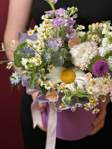 Цветы в коробке «Дыхание лета»