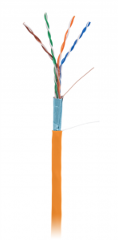 Кабель NETLAN F/UTP 4pair, Cat5e, In, LSZH (EC-UF004-5E-LSZH-OR) (305м.)