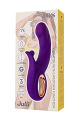 Фиолетовый вибратор Julli с функций Up&Down - 20,5 см. - 