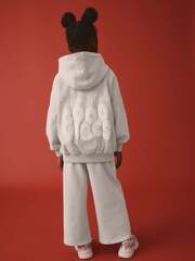 Толстовка с капушоном и джоггеры в комплекте для девочки Next AK5-417, Светло-серый