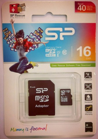 Карта памяти Silicon Power 16Gb MicroSDHC Class 10 до 40 MB/s UHS-I