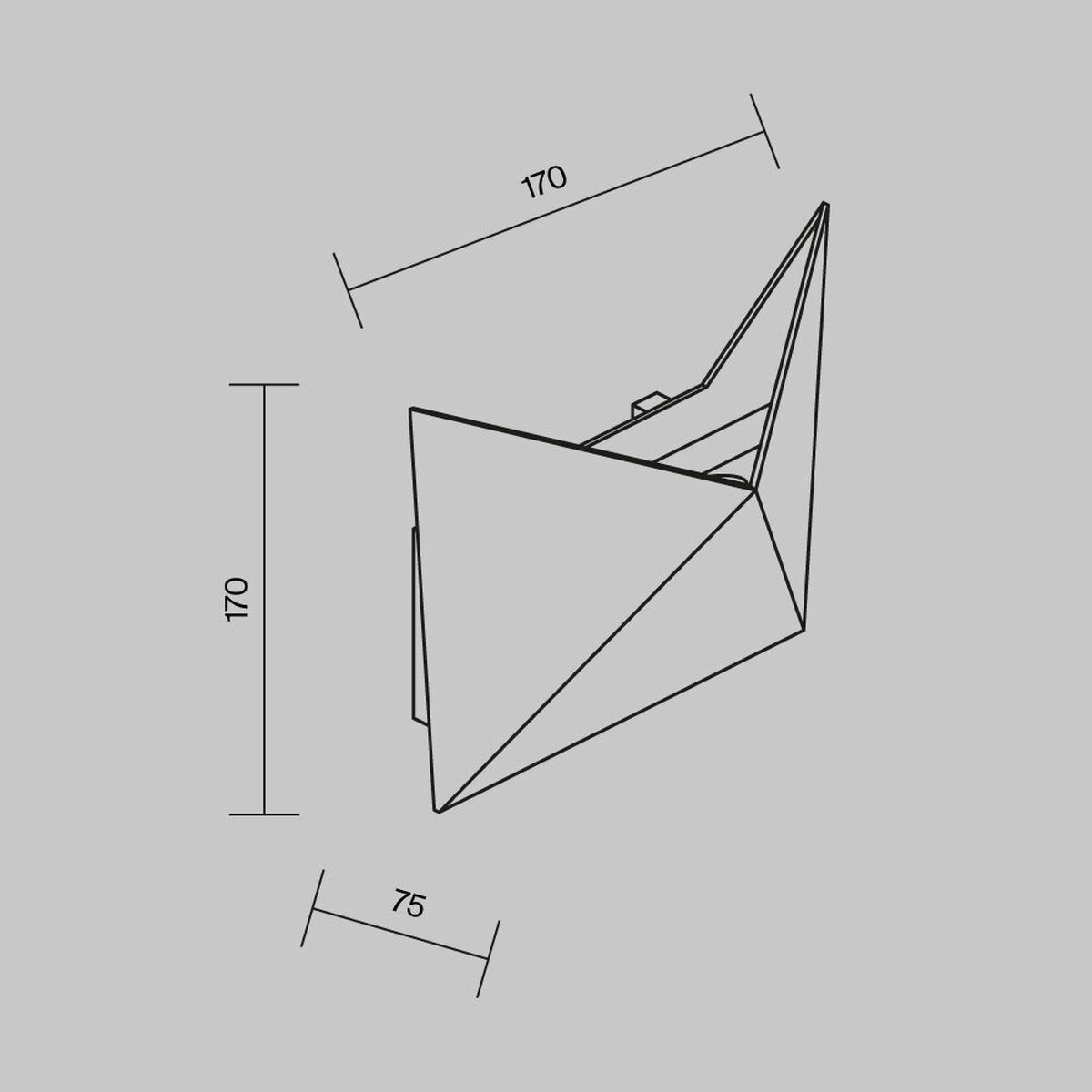 Уличный настенный светодиодный светильник Maytoni Beekman O802WL-L7B