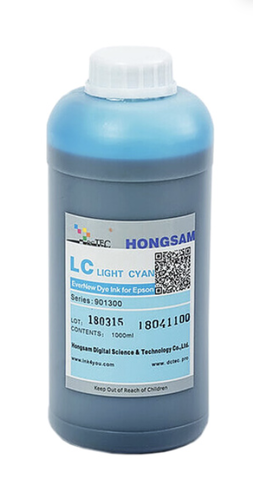 Чернила DCTec водорастворимые L8050 EverNew Light Cyan (светло-голубой) 1000 мл