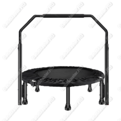 Каркасный батут, с П-образной ручкой, диаметр 4 фт, черный