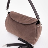 Сумка Саломея 503 эко-замша шоколад