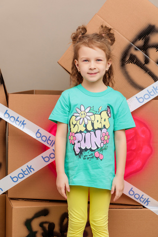 016_БК25 Футболка кор.рукав д/д, бирюзовый