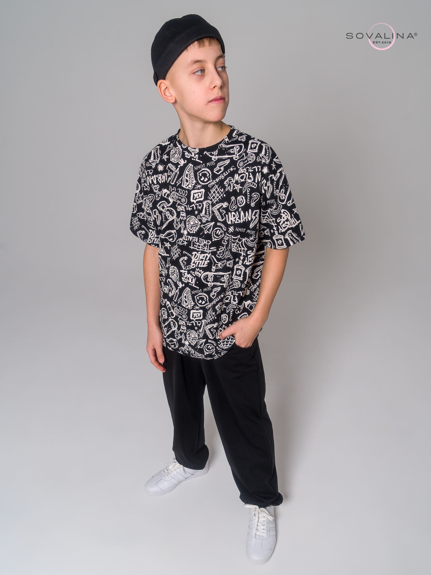 Костюм Daily men скейты-черный