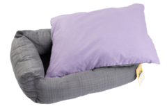 Лежанка СКАЗКА поплин M 58х46х16 лаванда/серый