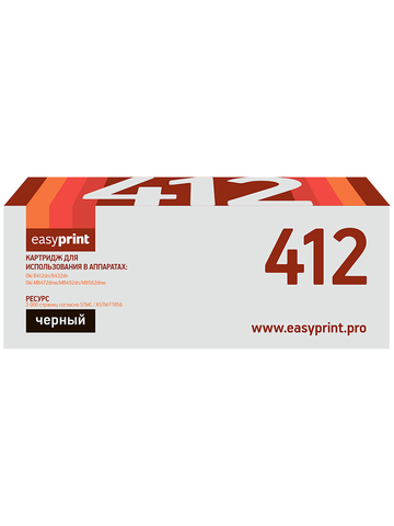Тонер-картридж EasyPrint LO-412 для Oki B412, B432, B512, MB472, MB492, MB562 (3000 стр.)