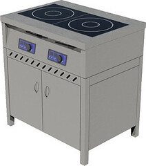 Индукционная плита ЦМИ ПИ-2 (гориз/закрытая/распашные двери)