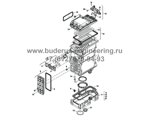 Комплект электродов для Buderus GB172 Арт.87186630920