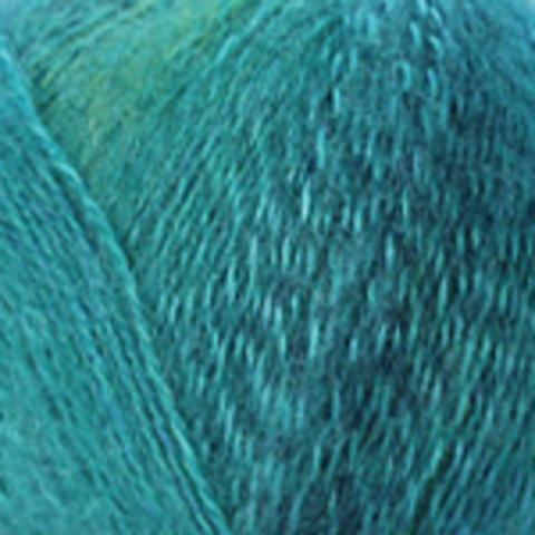 Пряжа Nako Mohair Delicate Color Flow 7936 изумруд (уп.5 мотков)