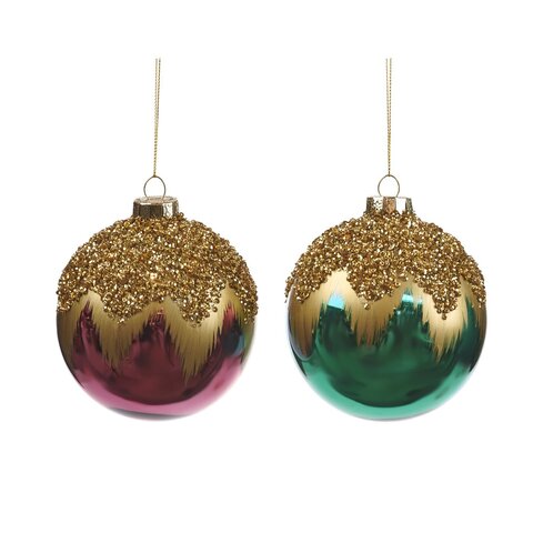 Шарики 2шт 12.5см Goodwill розовые/золотые в ассортименте