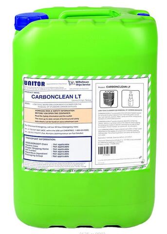 Unitor Carbonclean LT - некоррозионный, сильнодействующий растворитель - 25 л