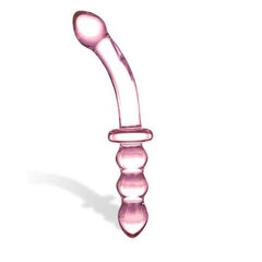 Анально-вагинальный фаллос из стекла Purple Pacifier, 20 см