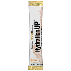 California Gold Nutrition, HydrationUP, смесь для приготовления электролитического напитка, цитрус, 20 пакетиков по 4,4 г (0,16 унции)