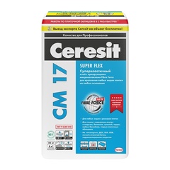 Клей Ceresit CM 17 плиточный высокоэластичный С2 ТЕ S1 (25кг)