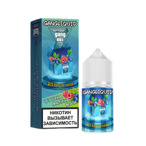 Жидкость Gang XBOX 2% Extra Hard 30ml - Черника Малина Мята