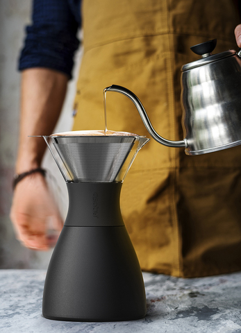 Кофеварка портативная Asobu Pour Over (1 литр), черная