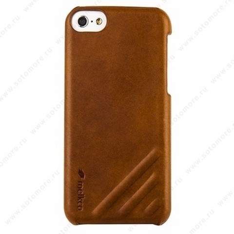 Накладка Melkco кожаная для iPhone 5C Leather Snap Cover Craft Limited Edition Prime Dotta (Brown Wax Leather)