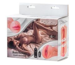 Двусторонний мастурбатор с вибропулей Satisfaction Babylicious - 