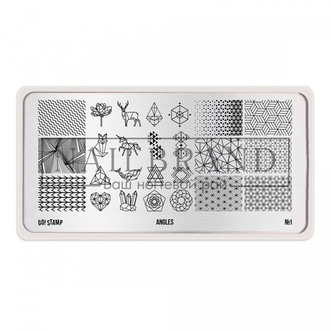 Пластина для стемпинга Go Stamp 01 Angles